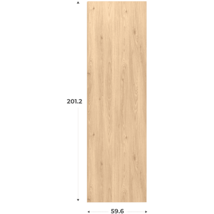 Porte Casa chêne hickory H201cm - L60 cm