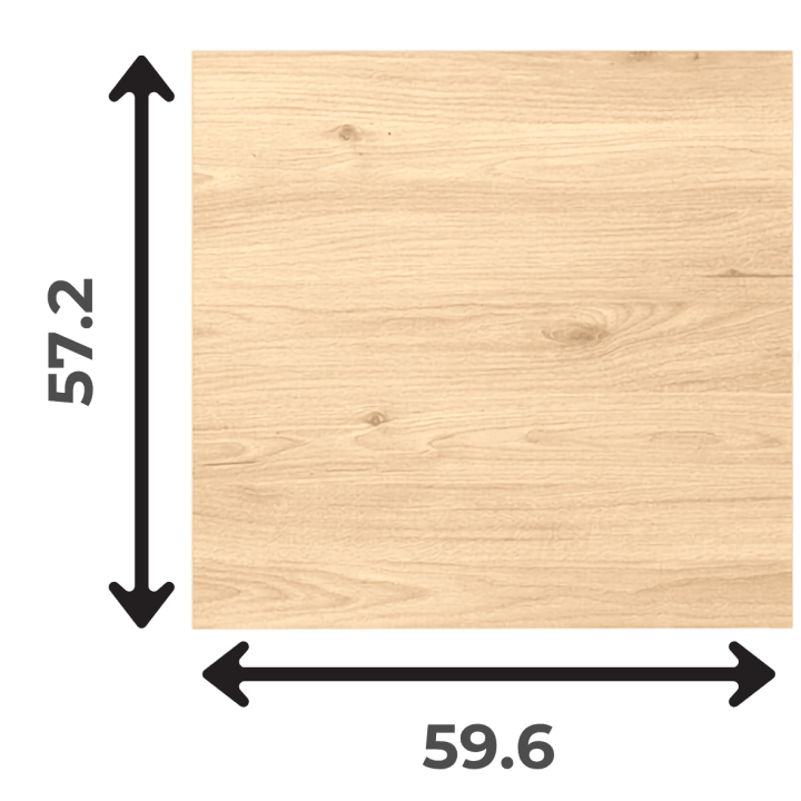 Porte Casa H 58 cm x L 60 cm Chêne hickory