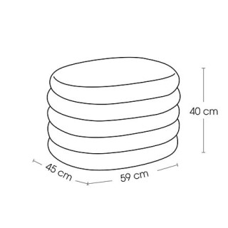 Pouf coffre bouclé 202264A