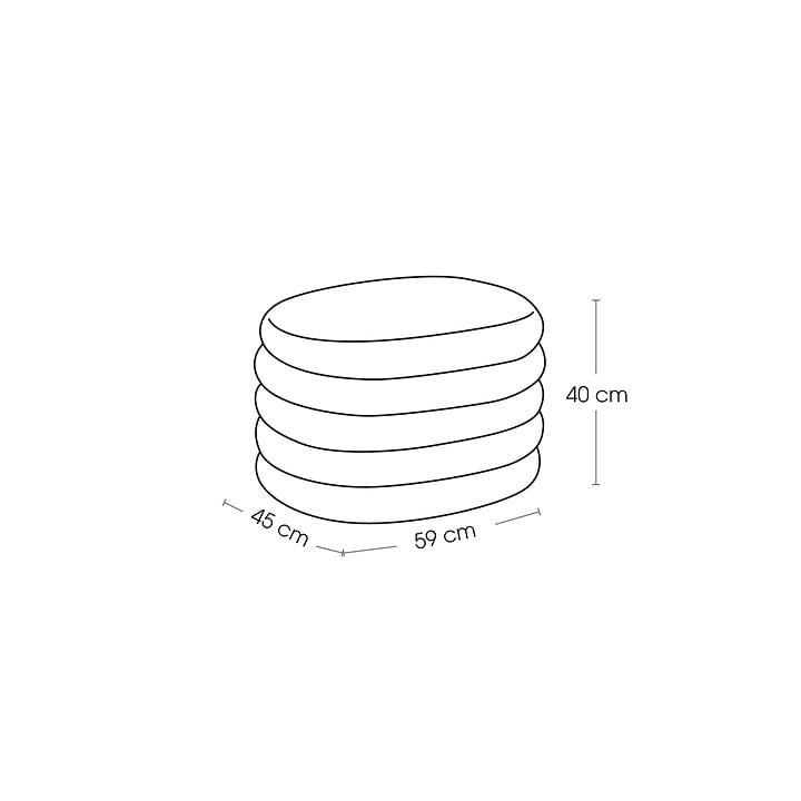 Pouf coffre bouclé 202264A