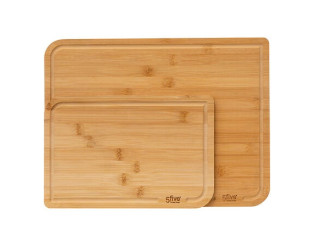 Lot de 2 planches à découper Bambou