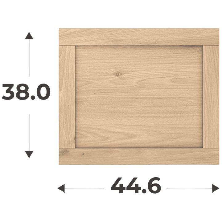 Porte cadre Casa H 38 cm - L 45 cm chêne hikory