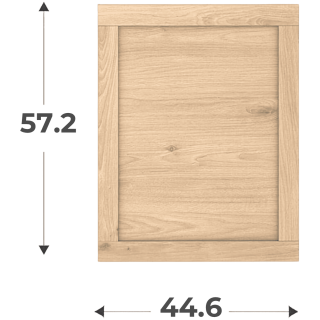 Porte cadre Casa H58 cm - L 45 cm Chêne hikory