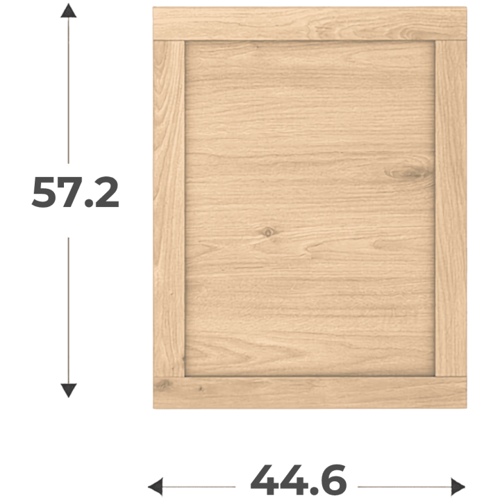 Porte cadre Casa H58 cm - L 45 cm Chêne hikory