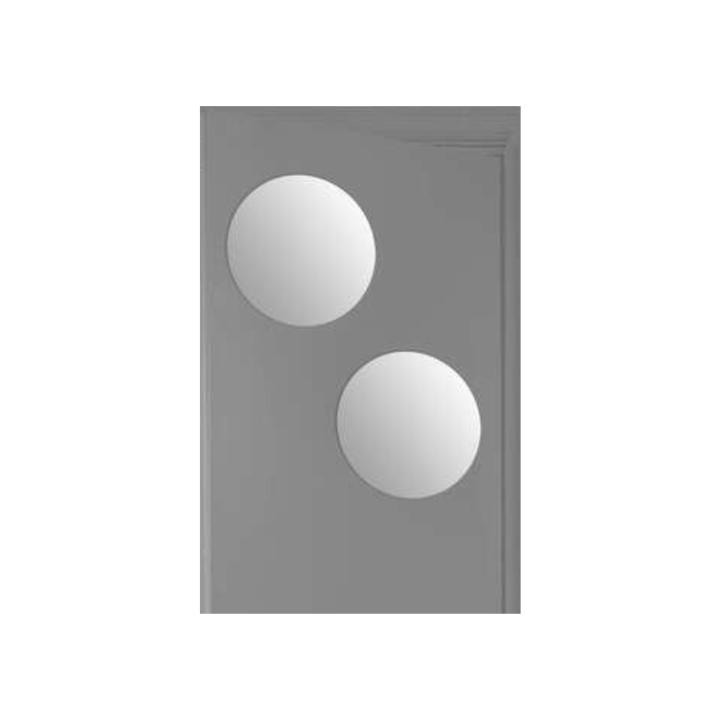 Set de 2 miroirs Adhésif Rond 40 x 40 cm - 121122B