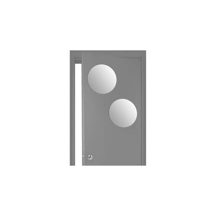 Set de 2 miroirs Adhésif Rond 40 x 40 cm - 121122B