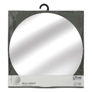 Set de 2 miroirs Adhésif Rond 40 x 40 cm - 121122B