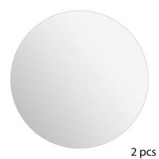 Set de 2 miroirs Adhésif Rond 40 x 40 cm - 121122B