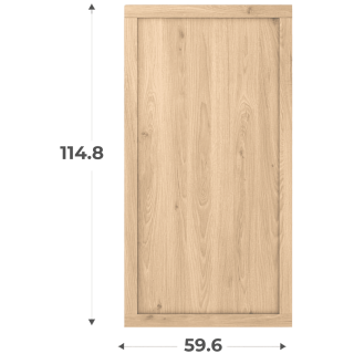 Porte cadre Casa H116 cm L 60 cm Chêne hickory