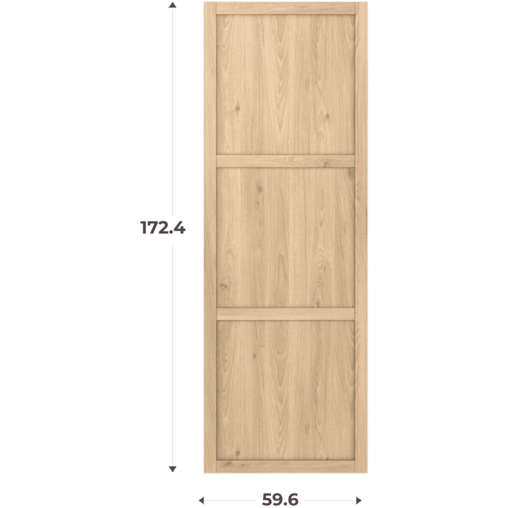 Porte cadre H174 cm - L 60 cm Chêne hikory