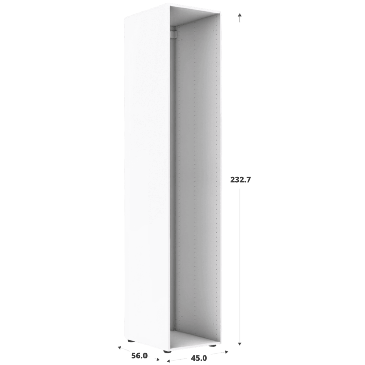 Caisson blanc Casa HT232 - L 45 - P 56 cm