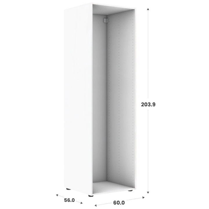 Caisson Casa HT204cm - L 60 cm blanc