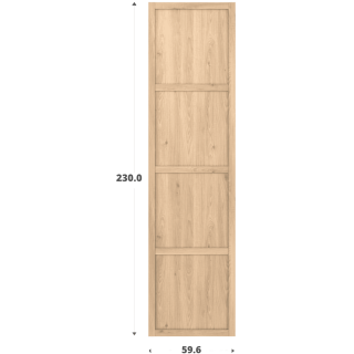 Porte cadre Casa H 232 chêne hikory