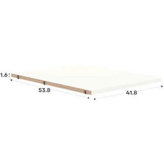Kit 1 étagère Casa blanche L 45 cm - P 56 cm