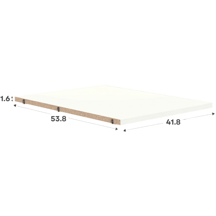 Kit 1 étagère Casa blanche L 45 cm - P 56 cm
