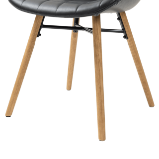 Chaise Kerma noir cha01pu