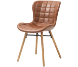 Chaise Pu Marron Chap071pu