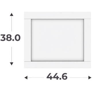 Porte cadre Casa blanc H 38 cm - L 45 cm