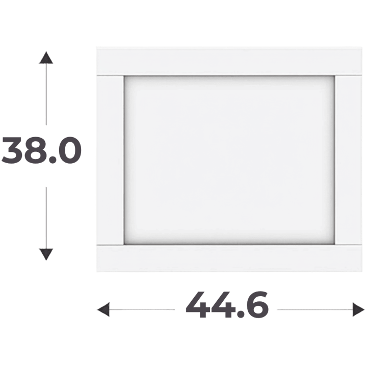 Porte cadre Casa blanc H 38 cm - L 45 cm