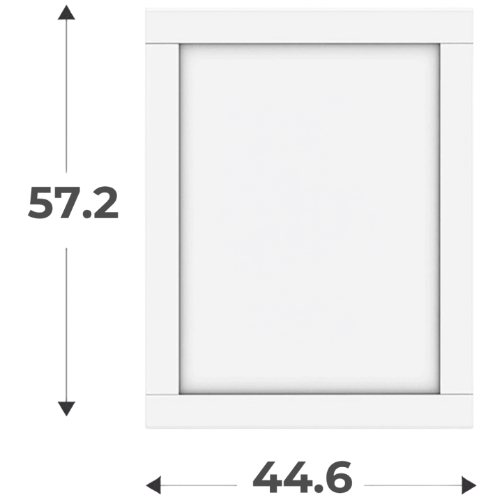 Porte cadre Casa H58 cm - L 45 cm Blanc