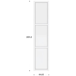 Porte cadre Casa H 201 cm - L 45 cm Blanc