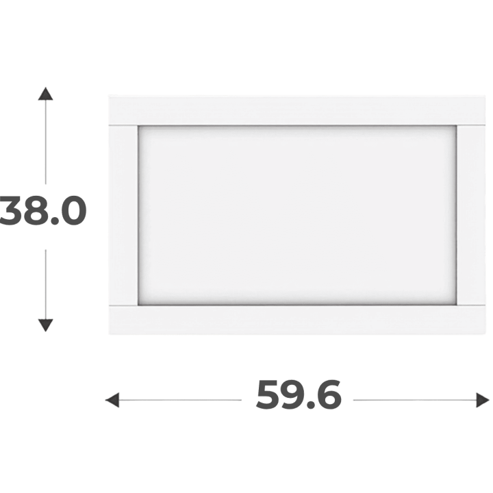 Porte Cadre Casa H 38 cm - L 60 cm Blanc