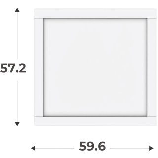 Porte cadre Casa H58cm  L 60 cm blanc