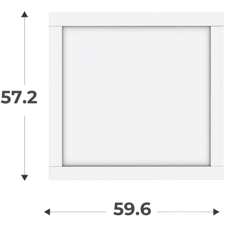 Porte cadre Casa H58cm  L 60 cm blanc