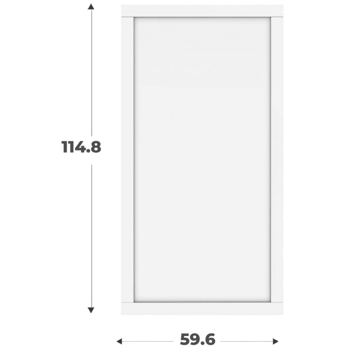 Porte cadre Casa H116 cm L 60 cm blanc