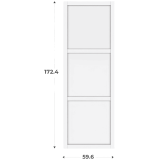 Porte cadre Casa H174 cm  - L 60 cm Blanc