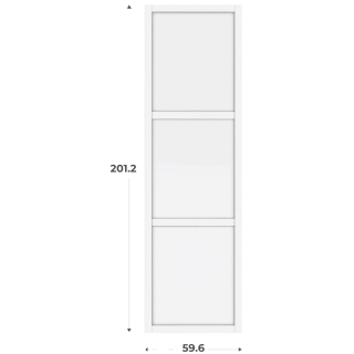 Porte cadre Casa H201 cm - L 60 cm Blanc