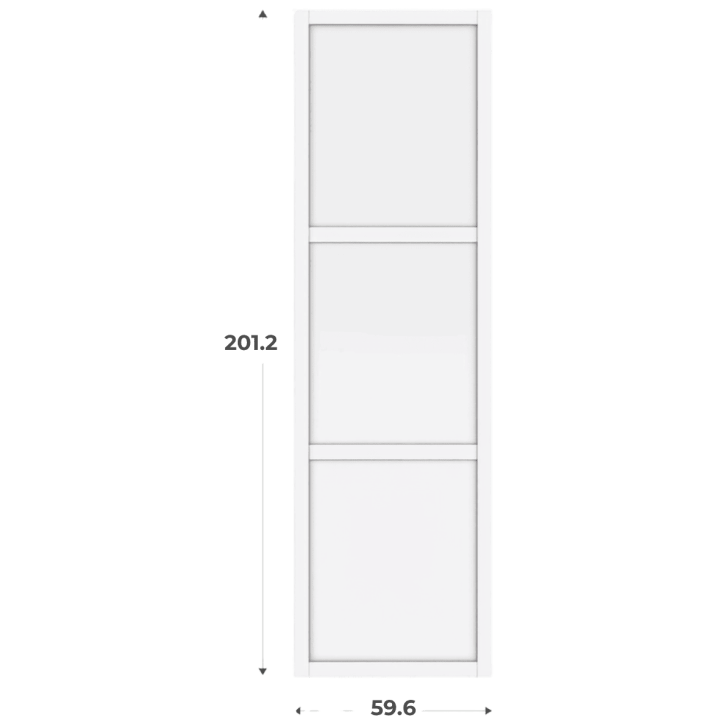 Porte cadre Casa H201 cm - L 60 cm Blanc