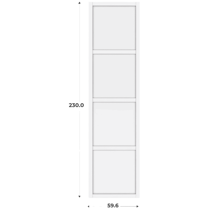 Porte cadre Casa H232 cm - L 60 cm - Blanc