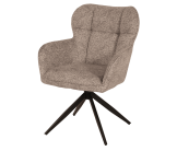 Chaise Macao pivotante gris clair