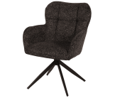 Chaise  Macao pivotante gris graphite