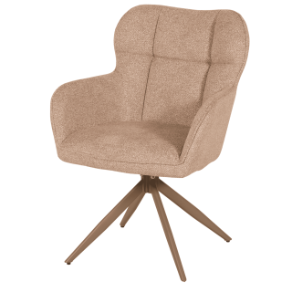 Chaise Macao pivotante taupe