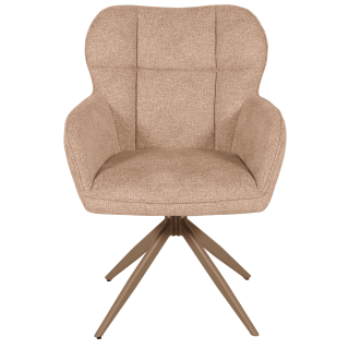 Chaise Macao pivotante taupe