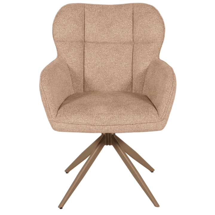 Chaise Macao pivotante taupe