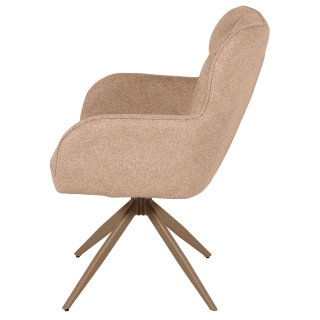Chaise Macao pivotante taupe