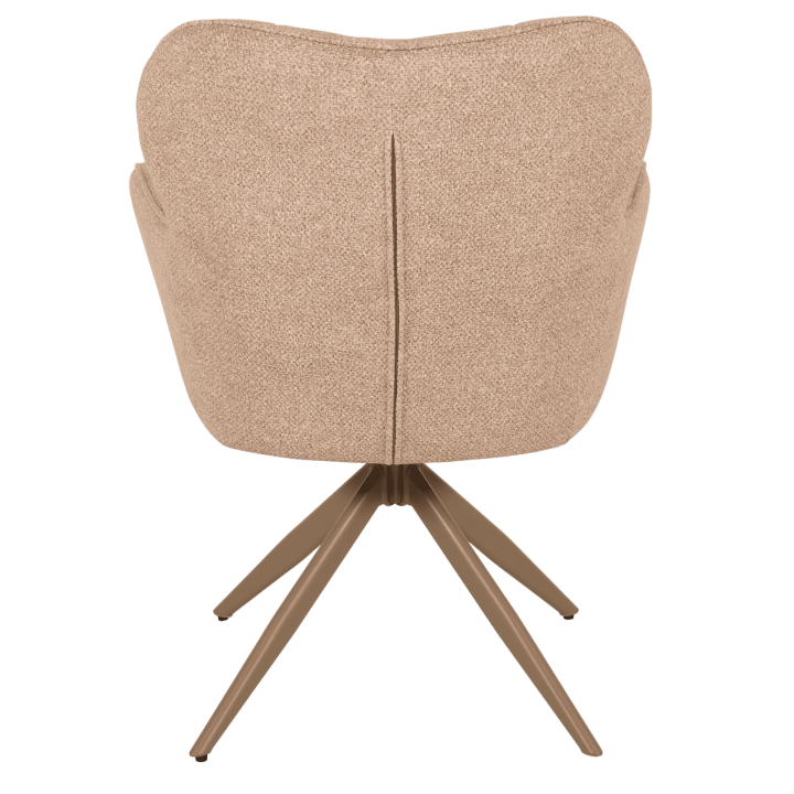 Chaise Macao pivotante taupe