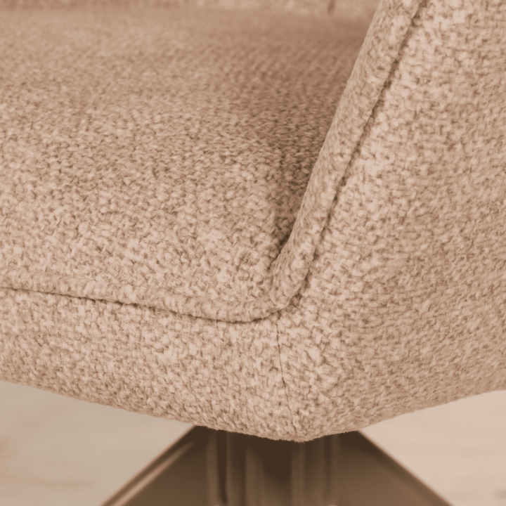 Chaise Macao pivotante taupe