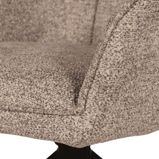 Chaise Macao pivotante gris clair