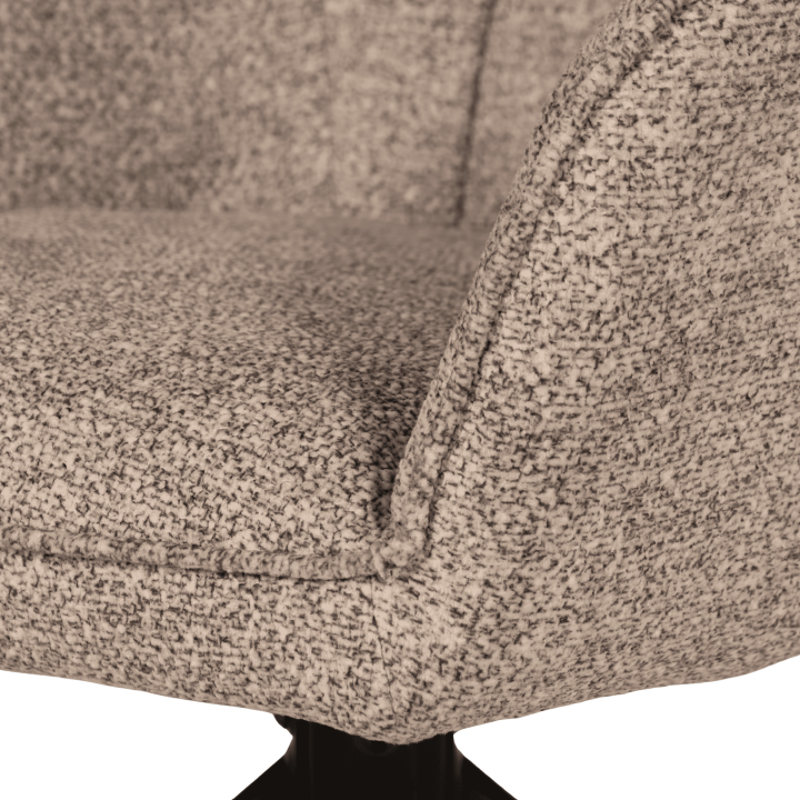 Chaise Macao pivotante gris clair