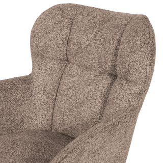 Chaise Macao pivotante gris clair