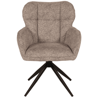 Chaise Macao pivotante gris clair