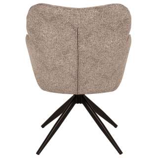 Chaise Macao pivotante gris clair