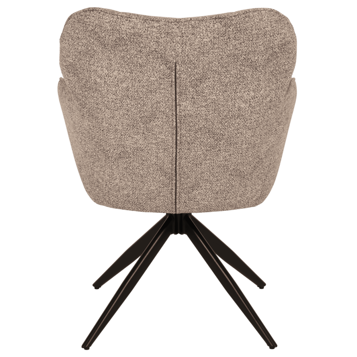 Chaise Macao pivotante gris clair