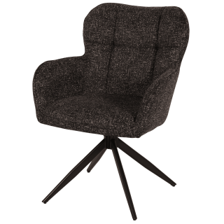 Chaise  Macao pivotante gris graphite