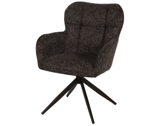Chaise  Macao pivotante gris graphite