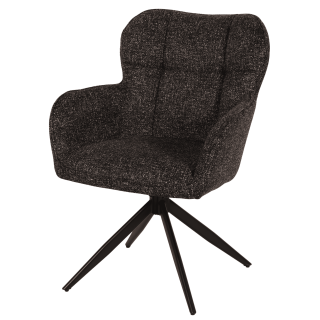 Chaise  Macao pivotante gris graphite